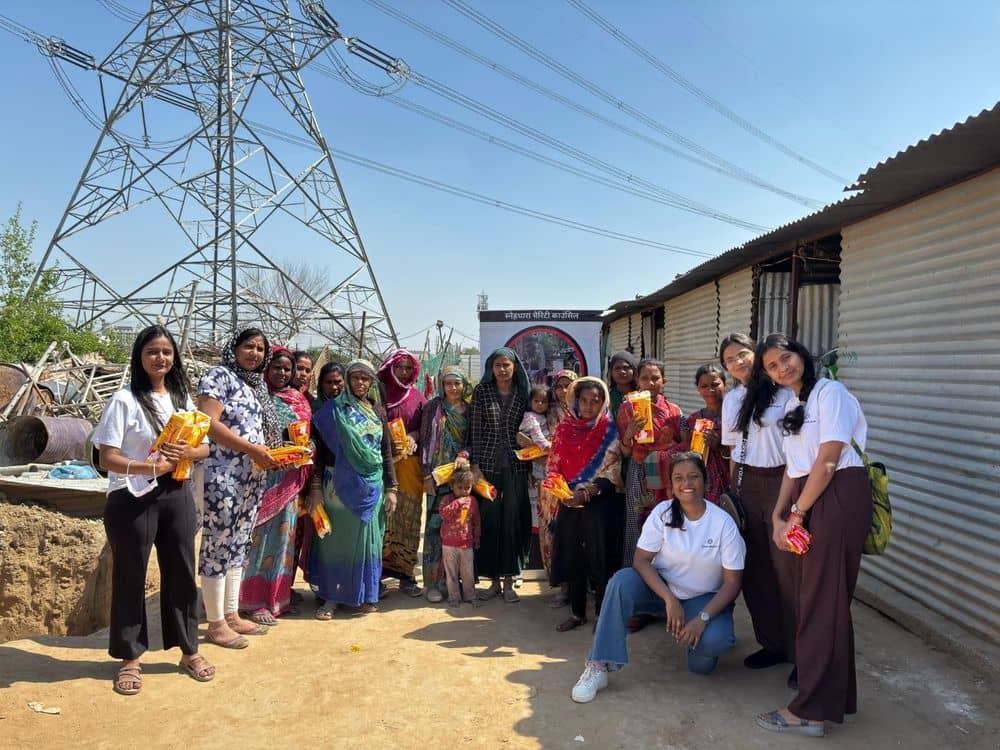 Sanitary pads distribution