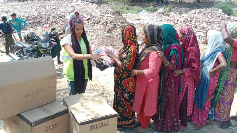 Clothing Distribution Drive in Gurgaon