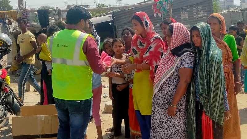 Clothing Distribution Drive in Gurgaon