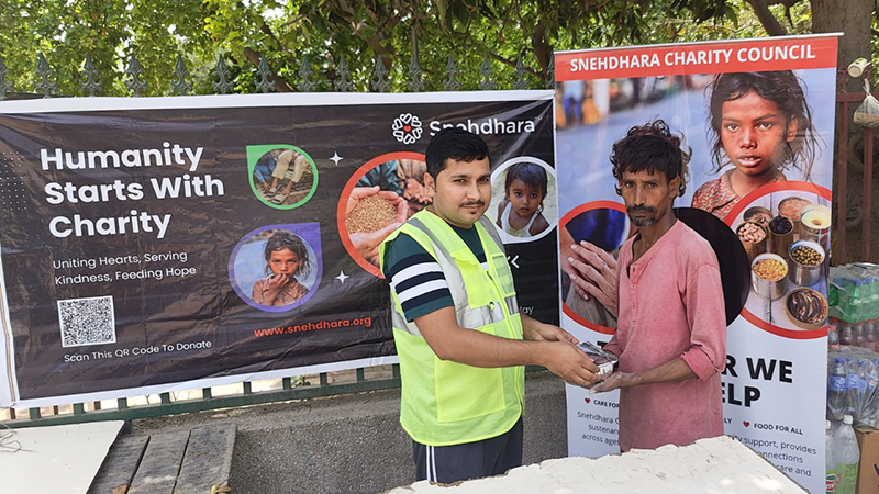 Distribution of Chole, Rice, and Puri/Roti at Sector 37, Pace City-II Industrial Area, Near Sardar Patel Park, Gurgaon