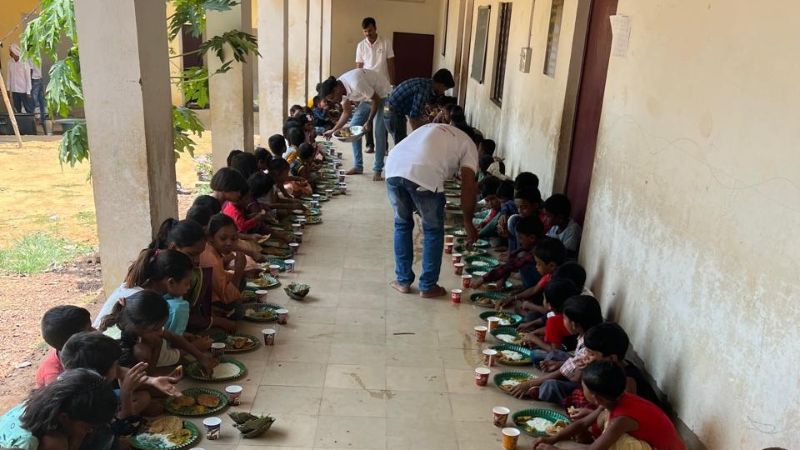 Breakfast at Swami Vivekanand Gurukulam, Ranchi