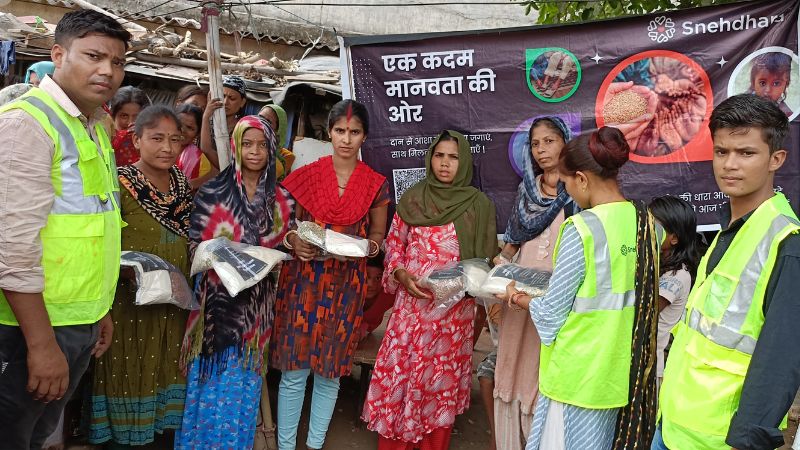 Dry Ration Distribution in Sector 71